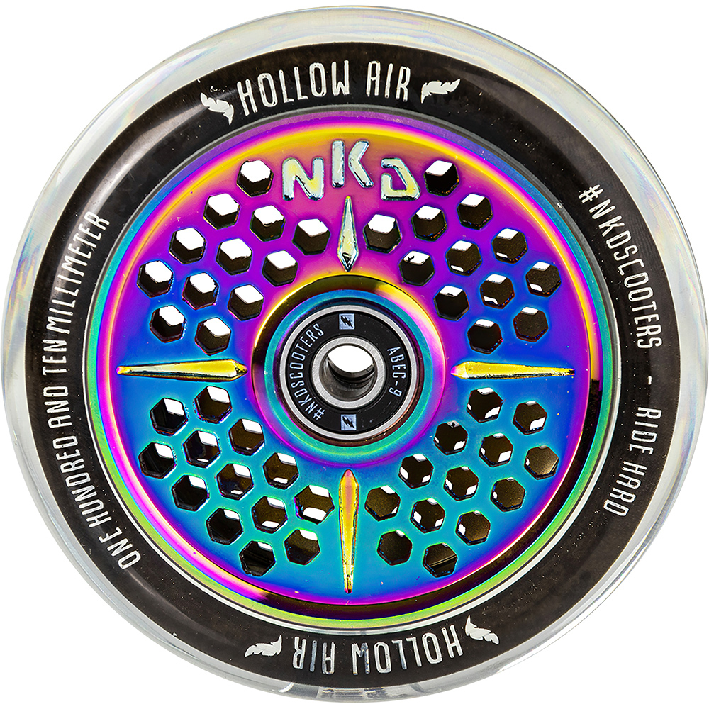 NKD Hollow Air Scooter Wheel 110mm - TRANSRAINBOW