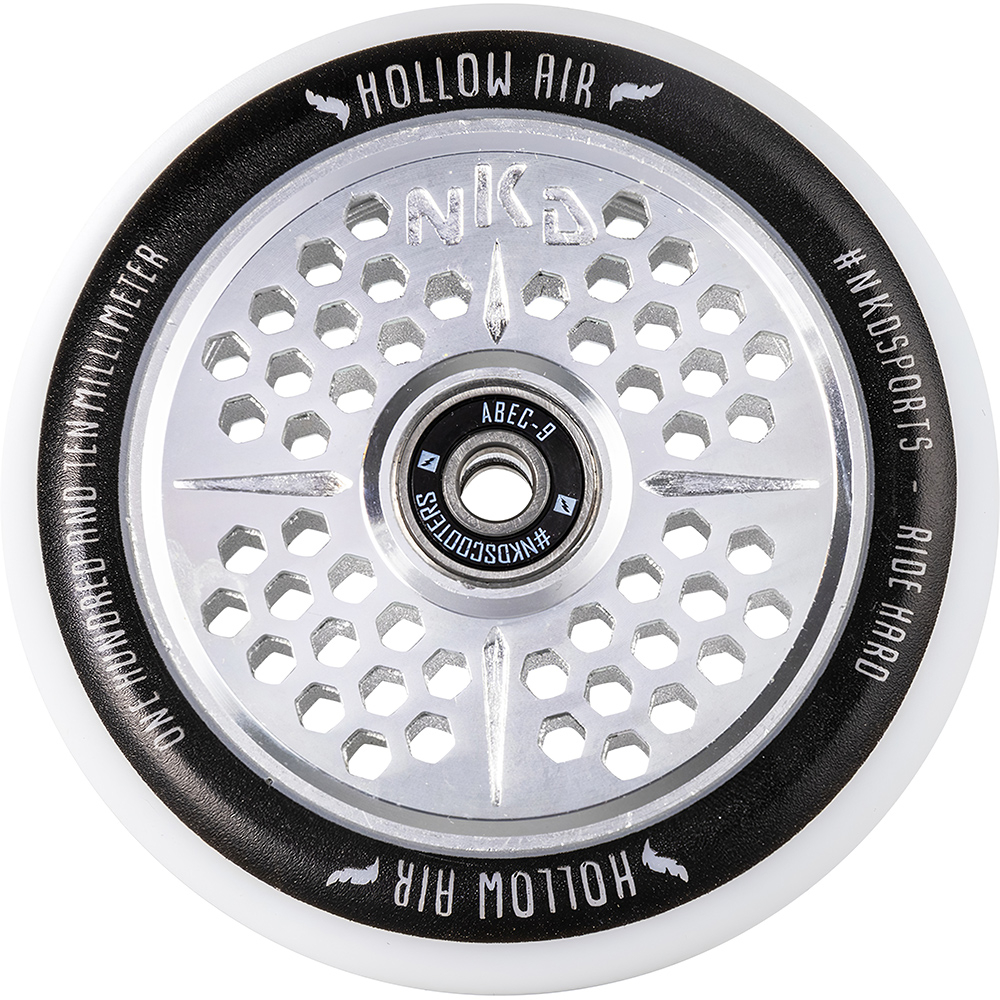 NKD Hollow Air Scooter Wheel 110mm - WHITESILVER